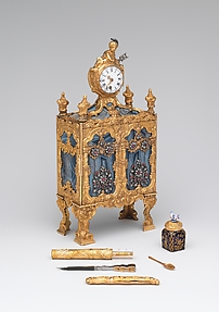 Nécessaire incorporating a watch (one of a pair)