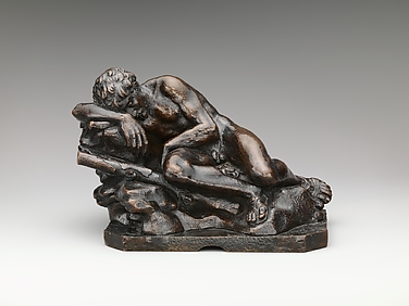 Bronze sleeping Herakles