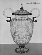 Two-handled vase with cover