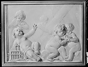 Putti with birds