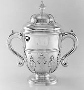 Two-handled cup with cover