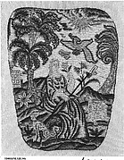 Panel for a hand screen (one of a pair)