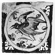 Set of four wall tiles