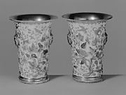 Pair of beaker vases