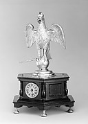 Automaton clock in the form of an eagle