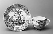 Cup and saucer (part of a service)