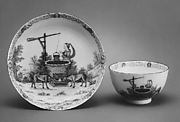Teabowl and saucer