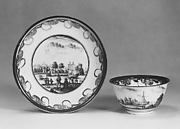 Teabowl and saucer
