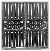 Chess and backgammon board