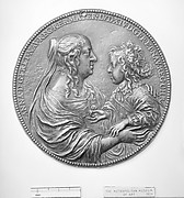 Anne of Austria, Queen Mother of France (1601-1666) and her son Louis XIV (1638-1715)