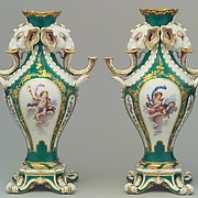 Pair of vases (Vases à tête d'éléphant)