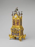 Miniature secretary incorporating a watch