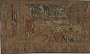 Aglauros Changed to Stone by Mercury, from a set of eight tapestries depicting the Story of Mercury and Herse.
