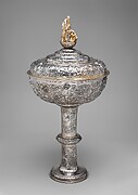 Baptismal font with cover