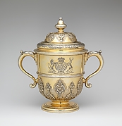 Two-handled cup with cover