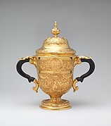 Two-handled cup with cover