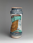 Storage jar (Albarello) with profile portrait