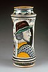 Storage jar (Albarello) with a profile portrait