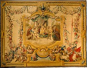 The Memorable Judgement of Sancho Panza from a series of tapestries with scenes from Don Quixote (number twenty-four in a series of twenty-eight)