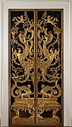 Pair of mirrored double doors