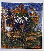 Aeneas and His Companions Sacrifice to the Gods before the Tomb of his Father, Anchises, in Sicily