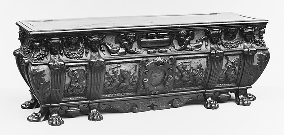 Marriage chest (Cassone) (one of a pair)