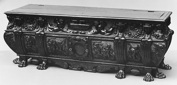 Marriage chest (Cassone) (one of a pair)