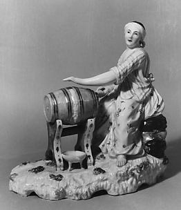 Woman making butter