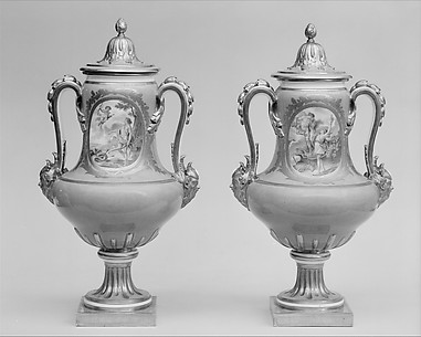 Vase with cover (Vase B de 1780) (one of a pair)