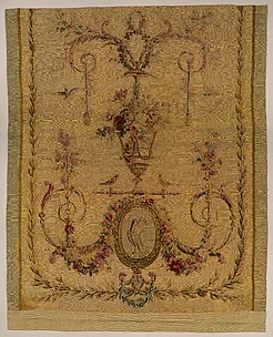 Back panel for a bed (Lit en dôme à la duchesse)