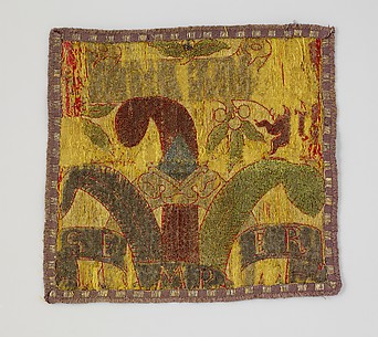 Fragment of textile with Medici emblems