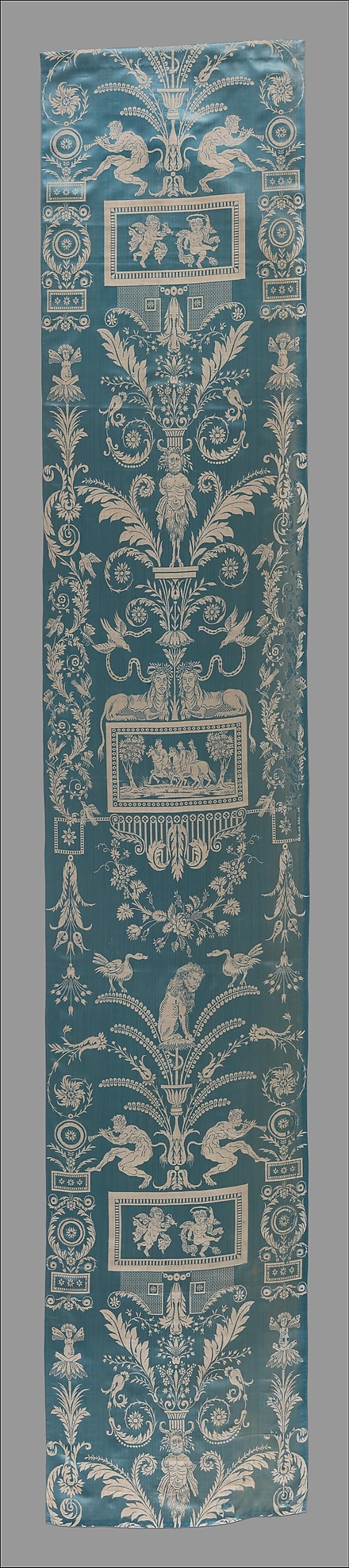 Panel with mythological figures and arabesques