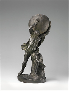 Hercules or Atlas supporting the globe