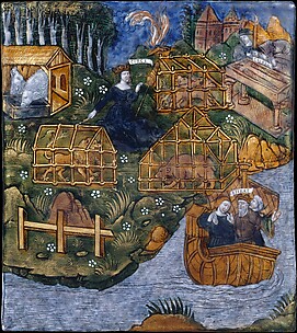 Aeneas Erects a Tomb to his Nurse, Caieta, and Flees the Country of Circe