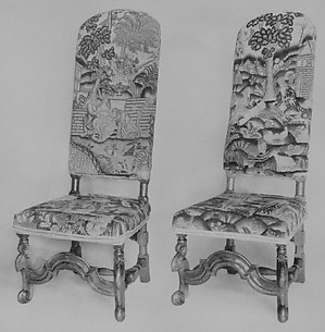 Set of five side chairs