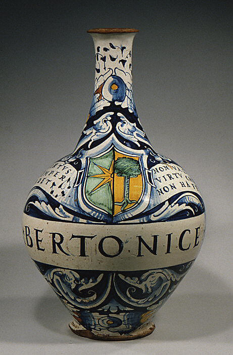 Pharmacy bottle (one of a pair)