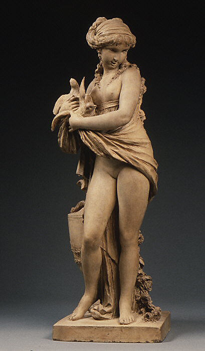 Girl with doves