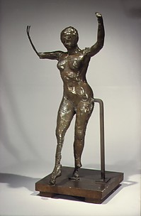 Dancer Moving Forward, Arms Raised, Right Leg Forward (Second State)