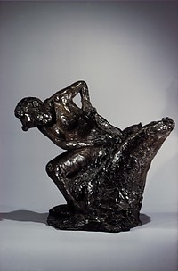 Seated Woman Wiping her Left Hip