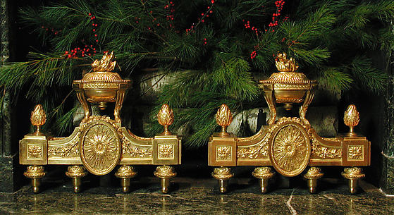 Pair of firedogs (Chenets)