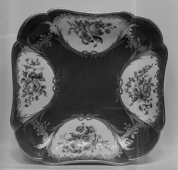 Fruit dish (Compotier carré) (one of six) (part of a service)