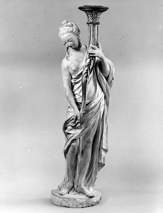 Torchère figure (one of a pair)