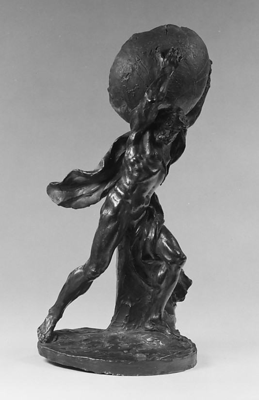 Hercules or Atlas supporting the globe
