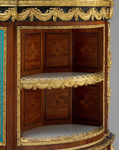 Drop-front secretary on stand (Secrétaire à abattant or secrétaire en cabinet)