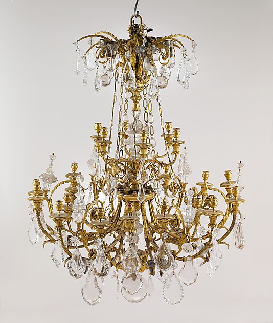 Twenty-four-light chandelier (Lustre) (one of a pair)