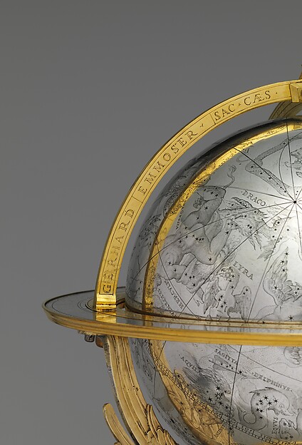 Celestial globe with clockwork