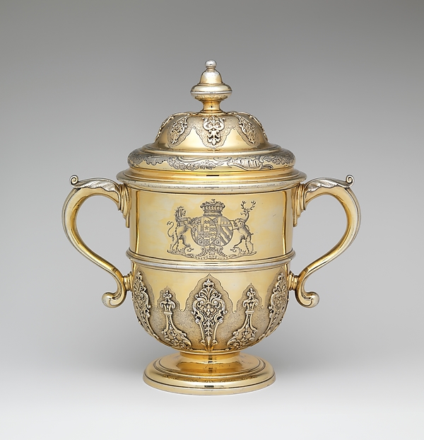 Two-handled cup with cover