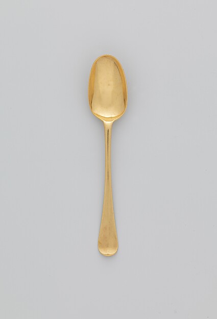 Set of five teaspoons