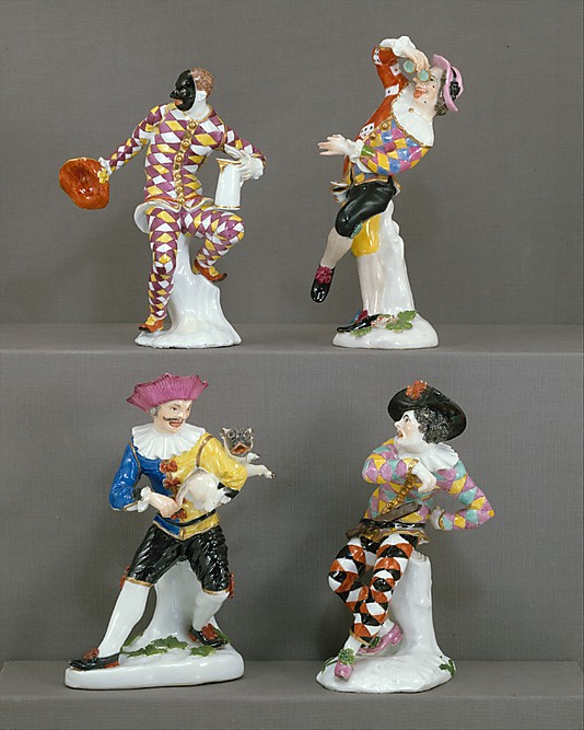 Harlequin with jug