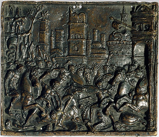 Combat at a city gate